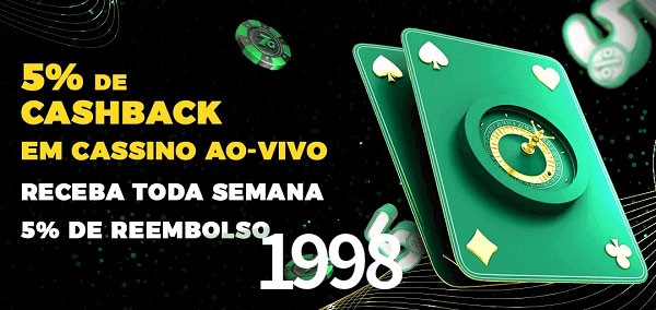 Promoções do cassino ao Vivo 1998